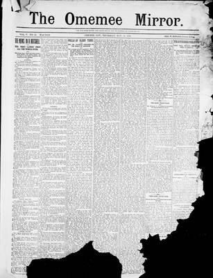 Omemee Mirror (1894), 24 Nov 1898