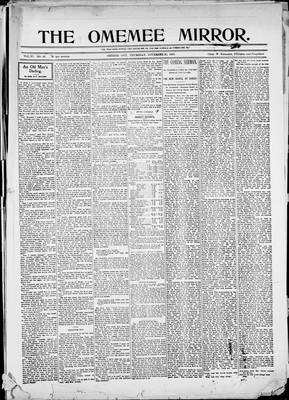 Omemee Mirror (1894), 23 Nov 1899