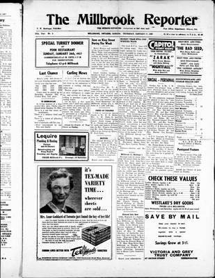 Millbrook Reporter (1856), 17 Jan 1957