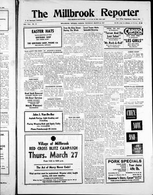 Millbrook Reporter (1856), 20 Mar 1958