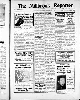 Millbrook Reporter (1856), 4 Apr 1957