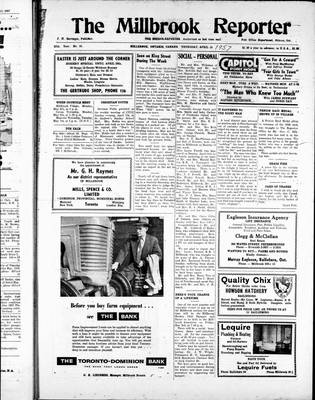 Millbrook Reporter (1856), 18 Apr 1957