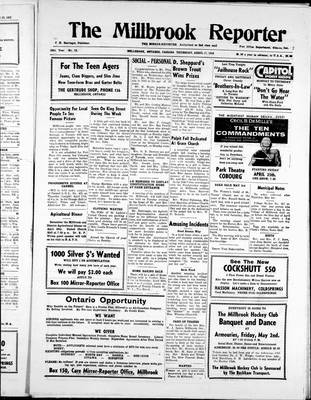 Millbrook Reporter (1856), 17 Apr 1958