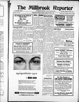 Millbrook Reporter (1856), 12 Jun 1958