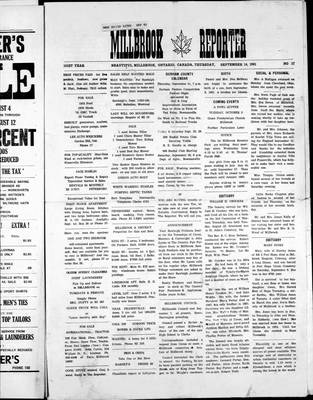 Millbrook Reporter (1856), 14 Sep 1961