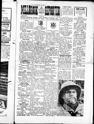 Millbrook Reporter (1856), 6 Sep 1962