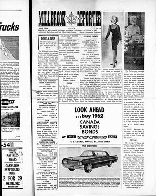 Millbrook Reporter (1856), 4 Oct 1962