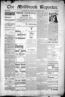 Millbrook Reporter (1856), 2 Nov 1893