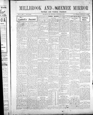 Millbrook & Omemee Mirror (1905), 28 Sep 1905