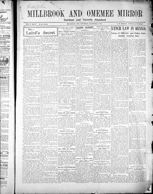 Millbrook & Omemee Mirror (1905), 2 Nov 1905