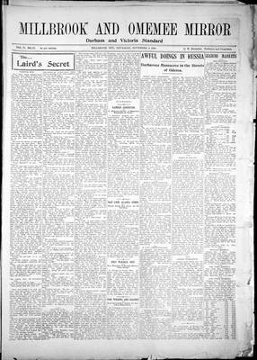 Millbrook & Omemee Mirror (1905), 9 Nov 1905