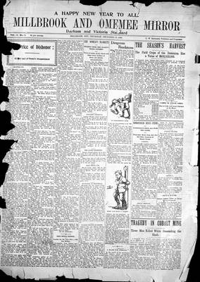 Millbrook & Omemee Mirror (1905), 31 Dec 1908