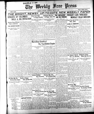 Lindsay Weekly Free Press (1908), 28 May 1908