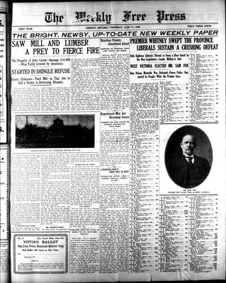 Lindsay Weekly Free Press (1908), 11 Jun 1908