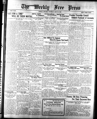 Lindsay Weekly Free Press (1908), 30 Jul 1908