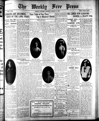 Lindsay Weekly Free Press (1908), 13 Aug 1908