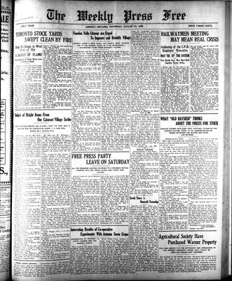 Lindsay Weekly Free Press (1908), 27 Aug 1908