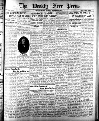 Lindsay Weekly Free Press (1908), 3 Sep 1908