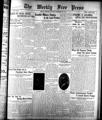 Lindsay Weekly Free Press (1908), 24 Sep 1908