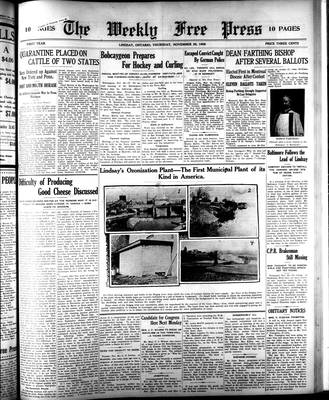 Lindsay Weekly Free Press (1908), 26 Nov 1908