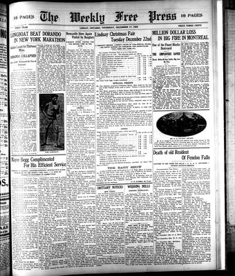 Lindsay Weekly Free Press (1908), 17 Dec 1908