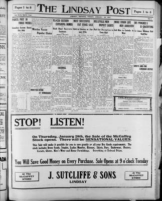 Lindsay Post (1907), 30 Jan 1914