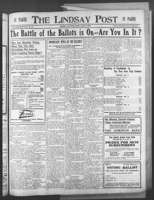 Lindsay Post (1907), 3 Jul 1908