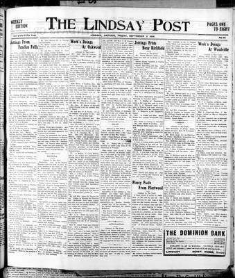 Lindsay Post (1907), 2 Sep 1910