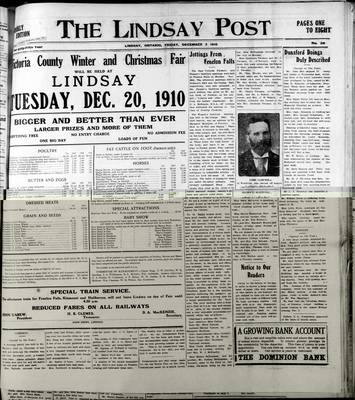 Lindsay Post (1907), 2 Dec 1910