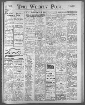 Lindsay Weekly Post (1898), 21 Jun 1907