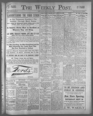 Lindsay Weekly Post (1898), 14 Sep 1906