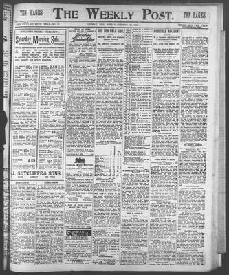 Lindsay Weekly Post (1898), 30 Oct 1903