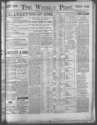 Lindsay Weekly Post (1898), 9 Nov 1900