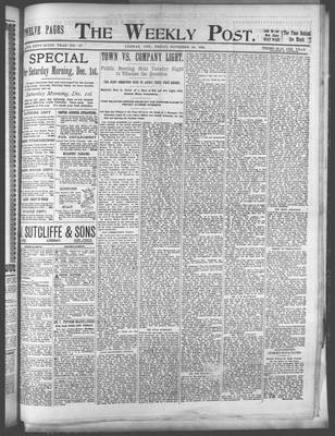 Lindsay Weekly Post (1898), 30 Nov 1900