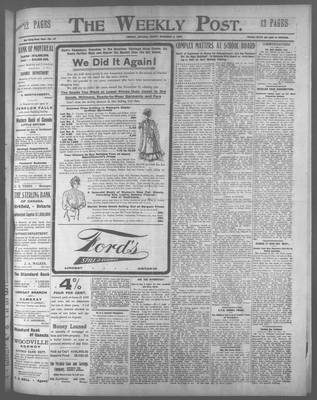 Lindsay Weekly Post (1898), 9 Nov 1906