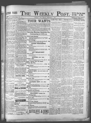 Lindsay Weekly Post (1898), 7 Dec 1900