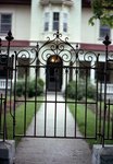 ironwork, fence-gate