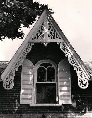 Plate 15, Bargeboard, Brick Frame House, Fenelon Township