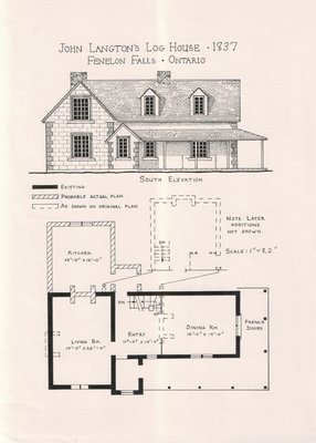 John Langton's Log House, 1837, Fenelon Falls