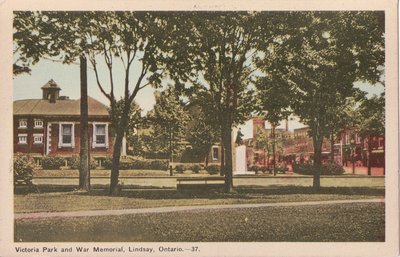 Victoria Park and War Memorial, Lindsay, Ontario