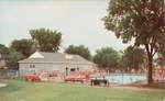 The community swimming pool and park, Lindsay, Ontario, Canada