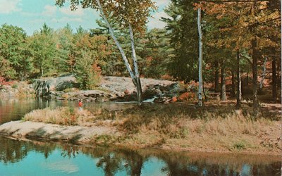 Valentia, Ont. The northern entrance to Lake Scugog. Autumn lakeside