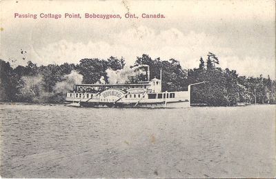 Passing Cottage Point, Bobcaygeon, Ont., Canada