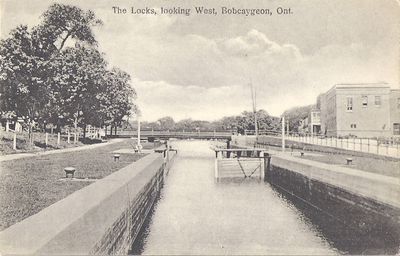 The Locks, looking West, Bobcaygeon, Ont.