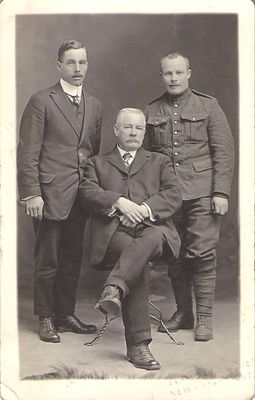 William Hamilton with son and unknown