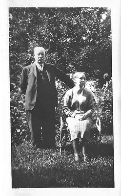 William and Margaret in garden