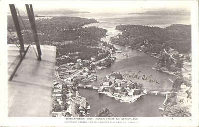 Taken from an aeroplane B, 1919