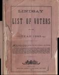 Lindsay Voters List 1883