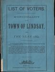 Lindsay Voters List 1884