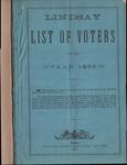Lindsay Voters List 1885